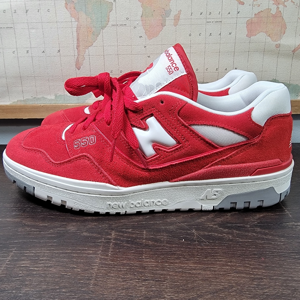 Brand New New Balance 550 Suede Pack Team Redmens Size 105